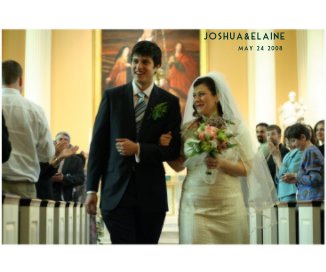 Joshua & Elaine's wedding album book cover