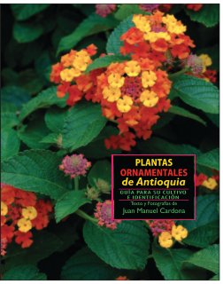 Plantas Ornamentales de Antioquia book cover
