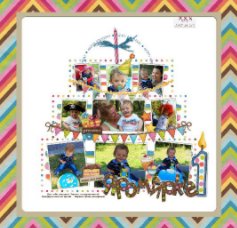 First birthday book cover