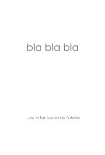 bla bla bla book cover