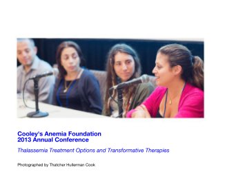 Cooley's Anemia Foundation 2013 Annual Conference book cover