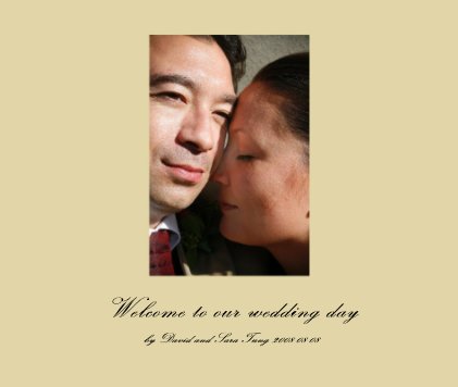 Welcome to our wedding day book cover