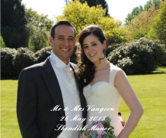 Mr & MrsVangeen 26 May 2013 Shendish Manor book cover