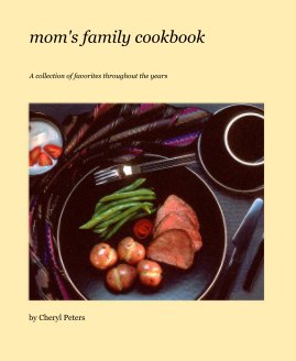 mom's family cookbook book cover