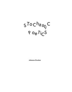 Stochastic Poetics Facsimile book cover