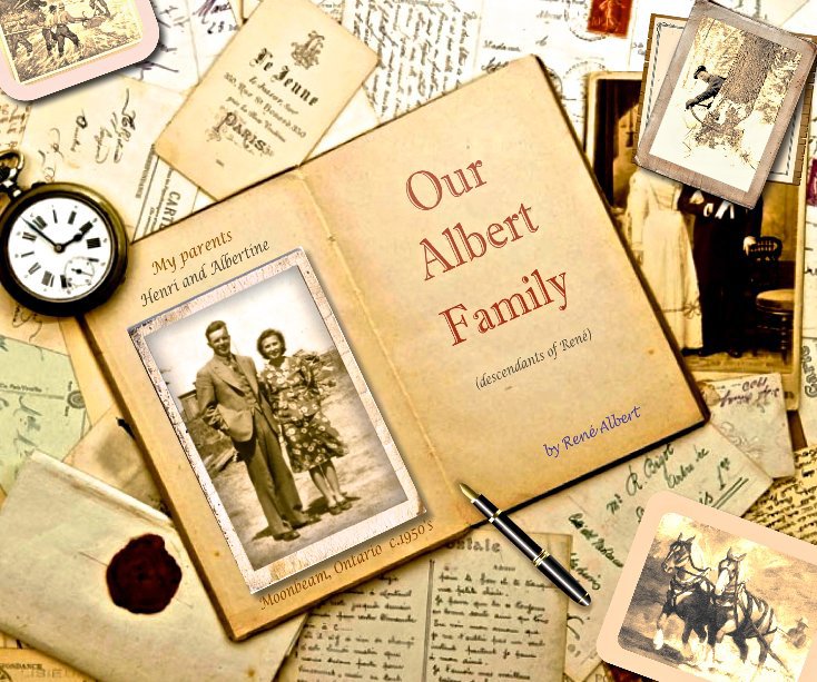 View History of our Albert family - 10"x8" Regular landscape format by Rene Albert