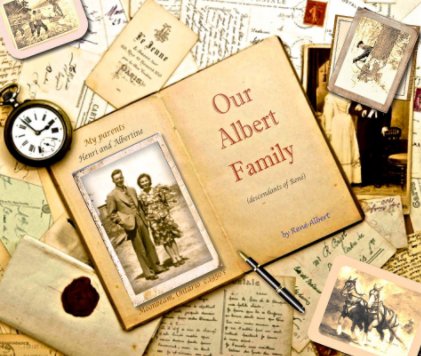 History of our Albert family - 13"x11" Large landscape format book cover