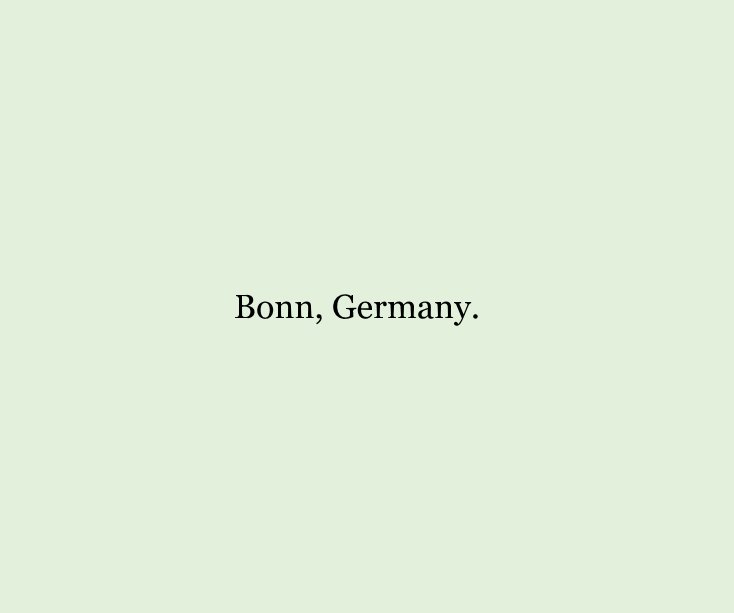 Visualizza Bonn, Germany. di Brittany Moore