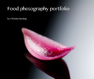 Food photography portfolio book cover