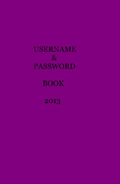 Ver username, password book por Kimberly noah