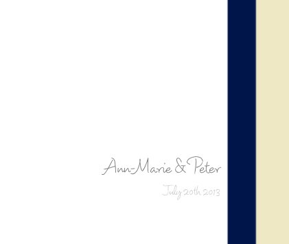 Ann-Marie & Peter July 20th 2013 book cover