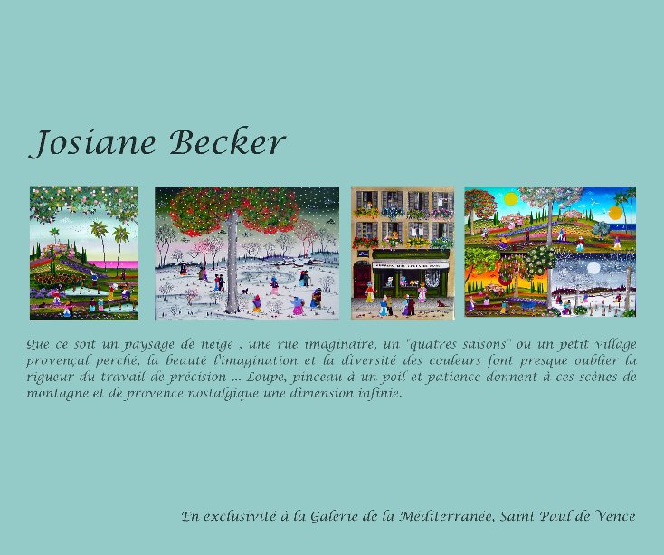 View Josiane Becker by Galerie de la Méditerranée