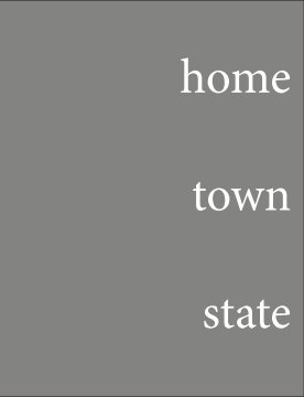 home town state book cover