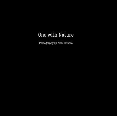 One with Nature book cover