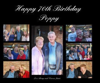 Happy 70th Birthday Poppy book cover