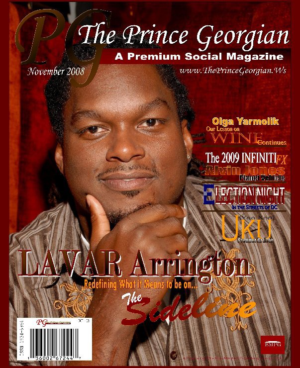 Ver Lavar Arrington - The Prince Georgian November 2008 por The Eric Mitchell Publishing Group, LLC.
