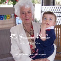 For Grandma Blancheon her 90th birthday book cover