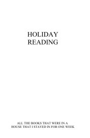 HOLIDAY READING book cover