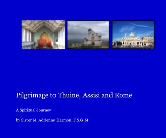 Pilgrimage to Thuine, Assisi and Rome book cover