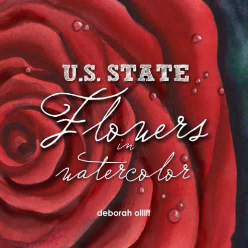 Ver State Flowers in Watercolor por Deborah Olliff