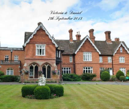 Victoria & Daniel 7th September 2013 book cover