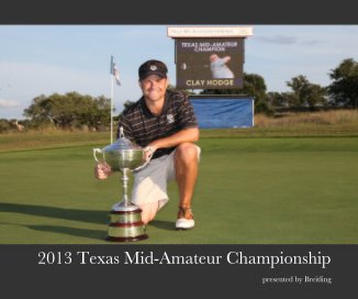2013 Texas Mid-Amateur Championship book cover