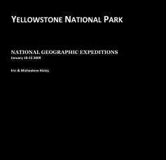 YELLOWSTONE NATIONAL PARK book cover