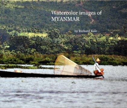 Watercolor images of MYANMAR book cover
