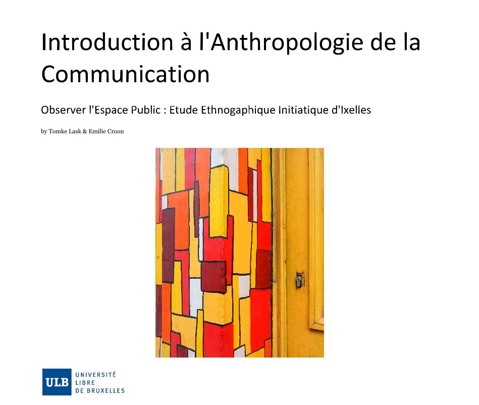 Visualizza anthropologie de la communication v 5 di Tomke Lask & Emilie Croon