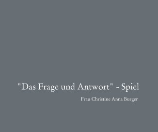Christine Anna Burger book cover