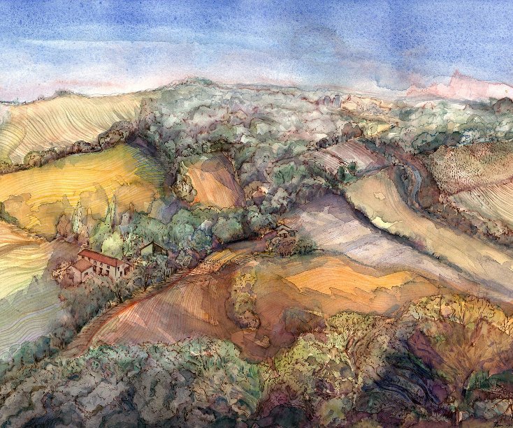 View Drawings and Watercolours of France by Ron McBurnie
