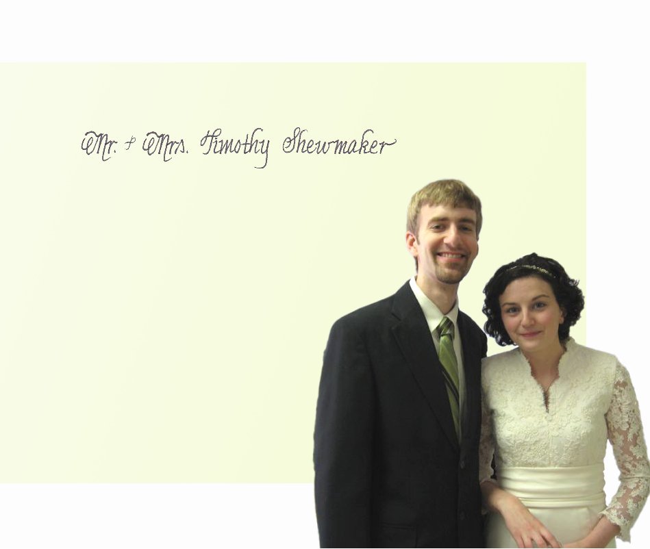 View Mr. and Mrs. Timothy Shewmaker by Paper Airplane Designs