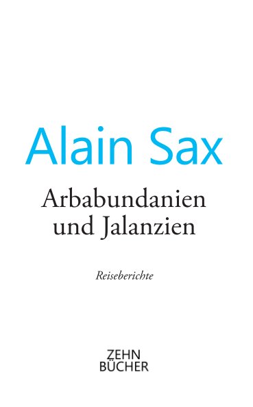 View Arbabundanien und Jalanzien by Alain Sax