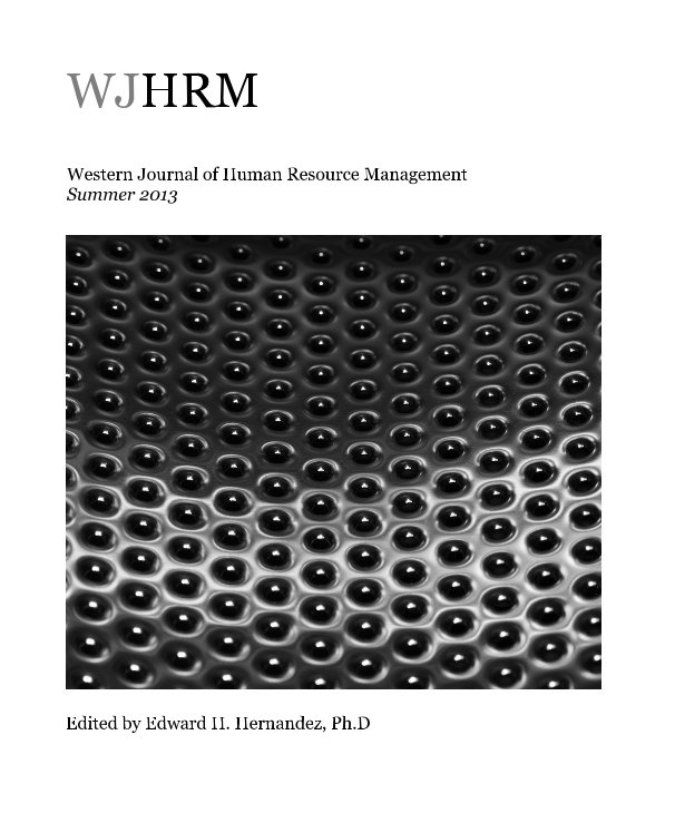 Ver WJHRM por Edited by Edward H. Hernandez, Ph.D
