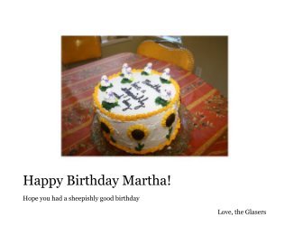 Happy Birthday Martha! book cover