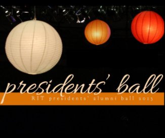 RIT Presidents' Ball 2013 book cover