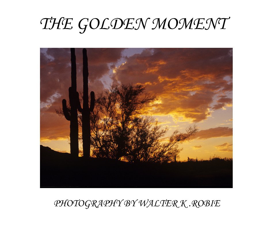 Bekijk THE GOLDEN MOMENT op PHOTOGRAPHY BY WALTER K .ROBIE