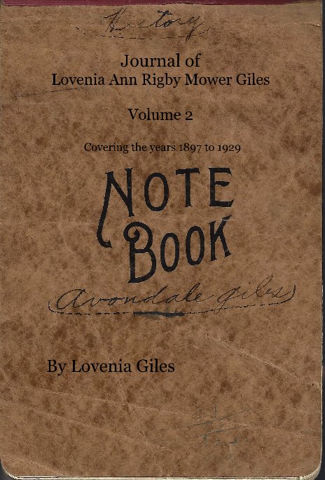 Journal of Lovenia Ann Rigby Mower Giles Volume 2 Covering the years 1897 to 1929 nach Lovenia Giles anzeigen
