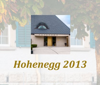 Hohenegg 2013 book cover