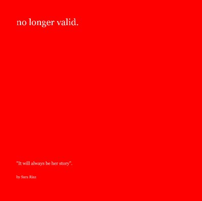 no longer valid. book cover