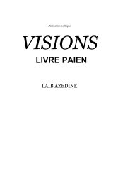 Divination poétique VISIONS LIVRE PAIEN book cover