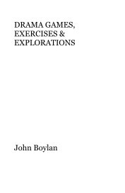 DRAMA GAMES, EXERCISES & EXPLORATIONS book cover