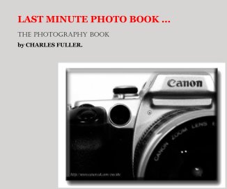 LAST MINUTE PHOTO BOOK ... book cover