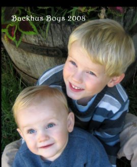 Backhus Boys 2008 book cover