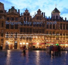 Belgium, May 2007 - 2008 book cover