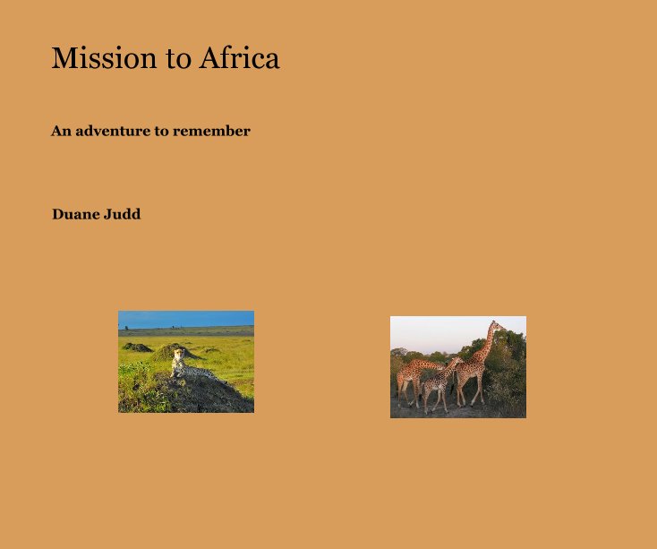 View Mission to Africa by Duane Judd