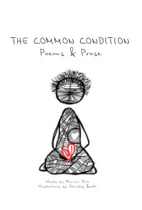 THE COMMON CONDITION Poems & Prose book cover