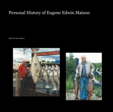 Personal History of Eugene Edwin Matson book cover