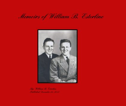 Memoirs of William B. Esterline book cover