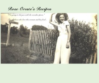 Rose Oreste's Recipes book cover